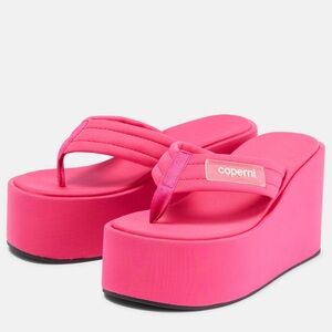 COPERNI rare Pink Branded Wedge Sandals